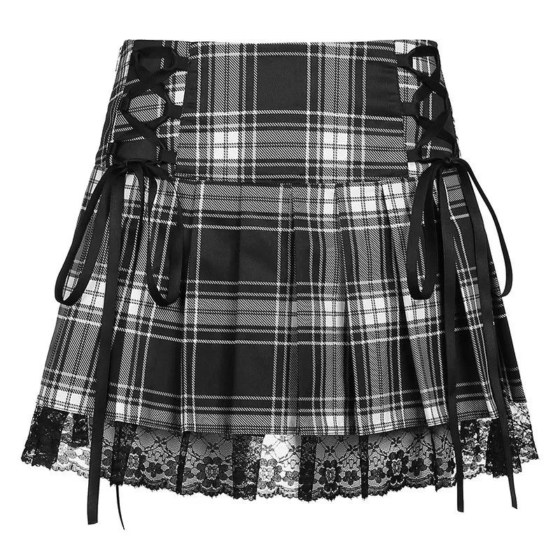 Goth Plaid Skirt