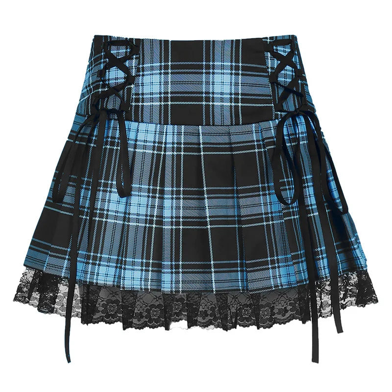 Goth Plaid Skirt