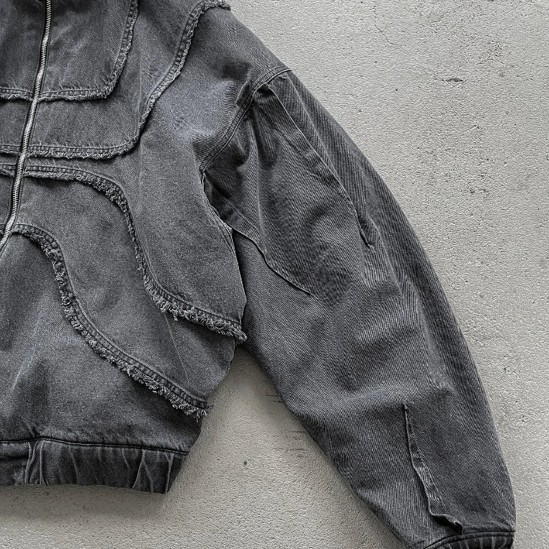 Denim Hooded Jacket