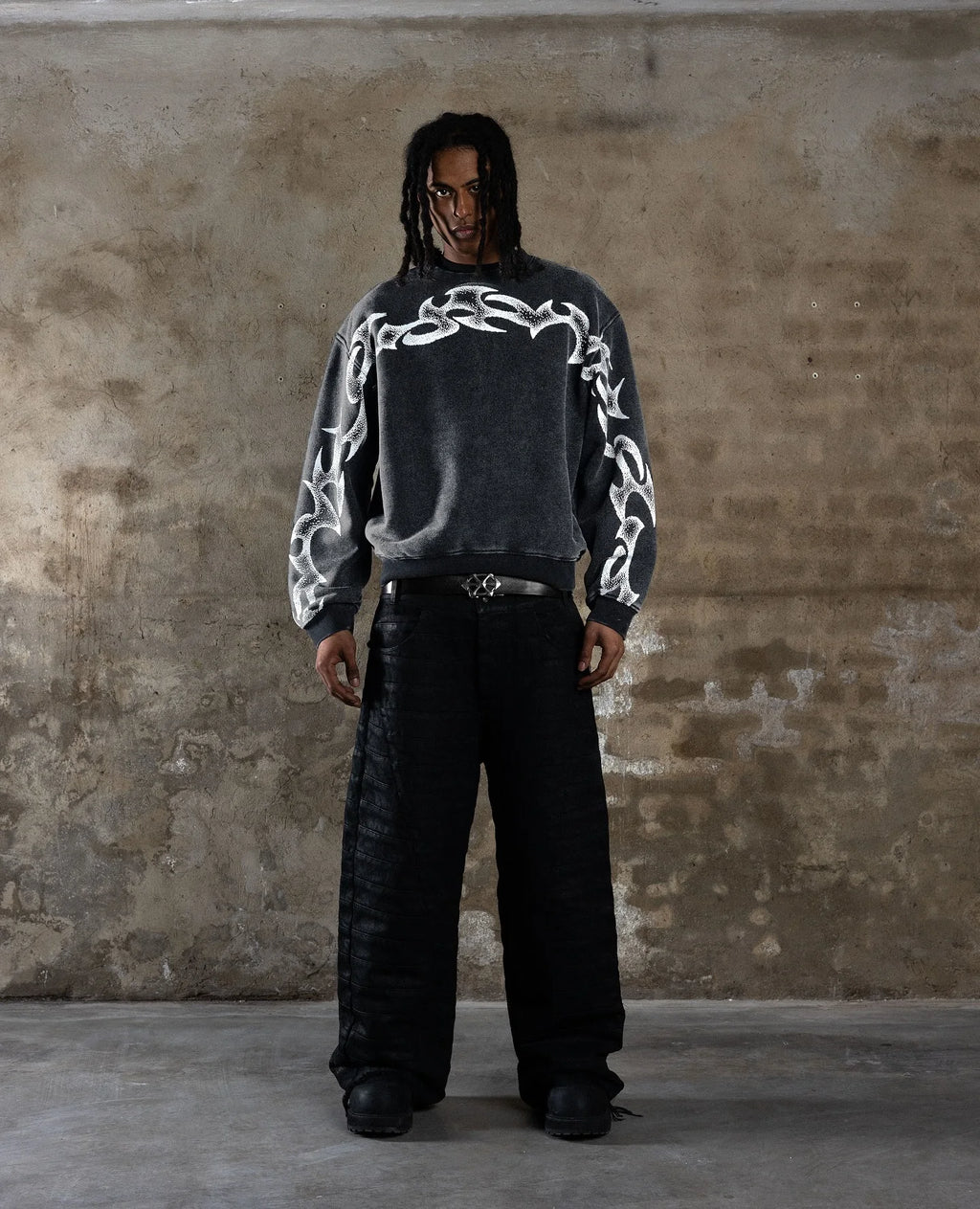 Black Neo-Tribal Jacket / Sweatshirt