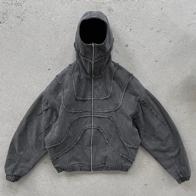Denim Hooded Jacket