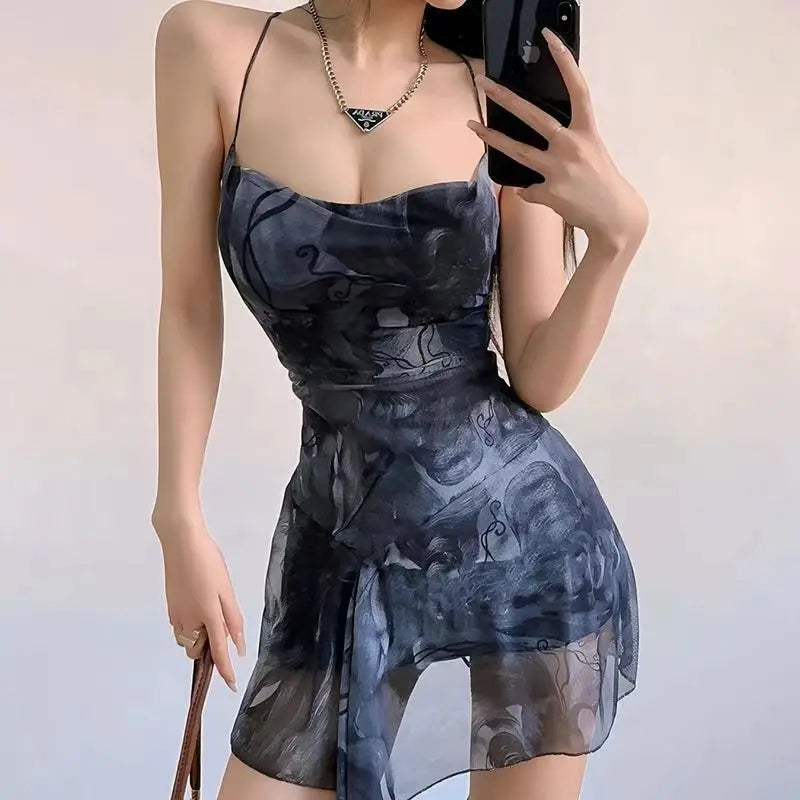 Mesh Mini Dress