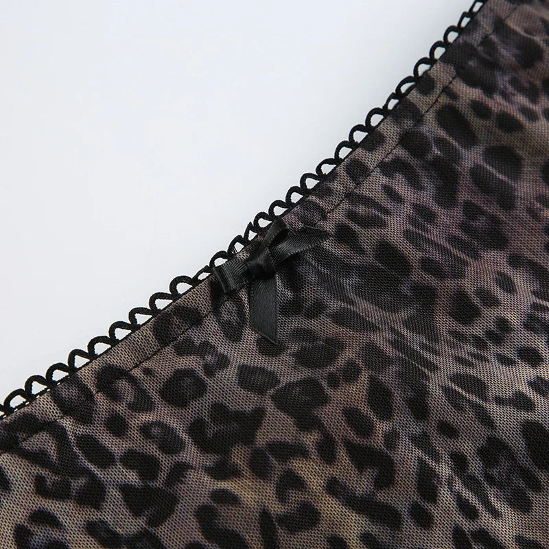 Lace Leopard Skirt