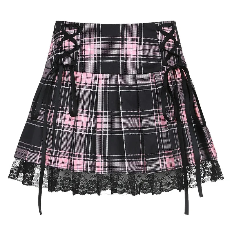 Goth Plaid Skirt