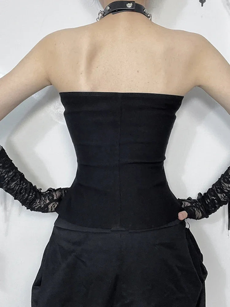 Strapped Zipped Top