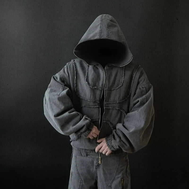 Denim Hooded Jacket
