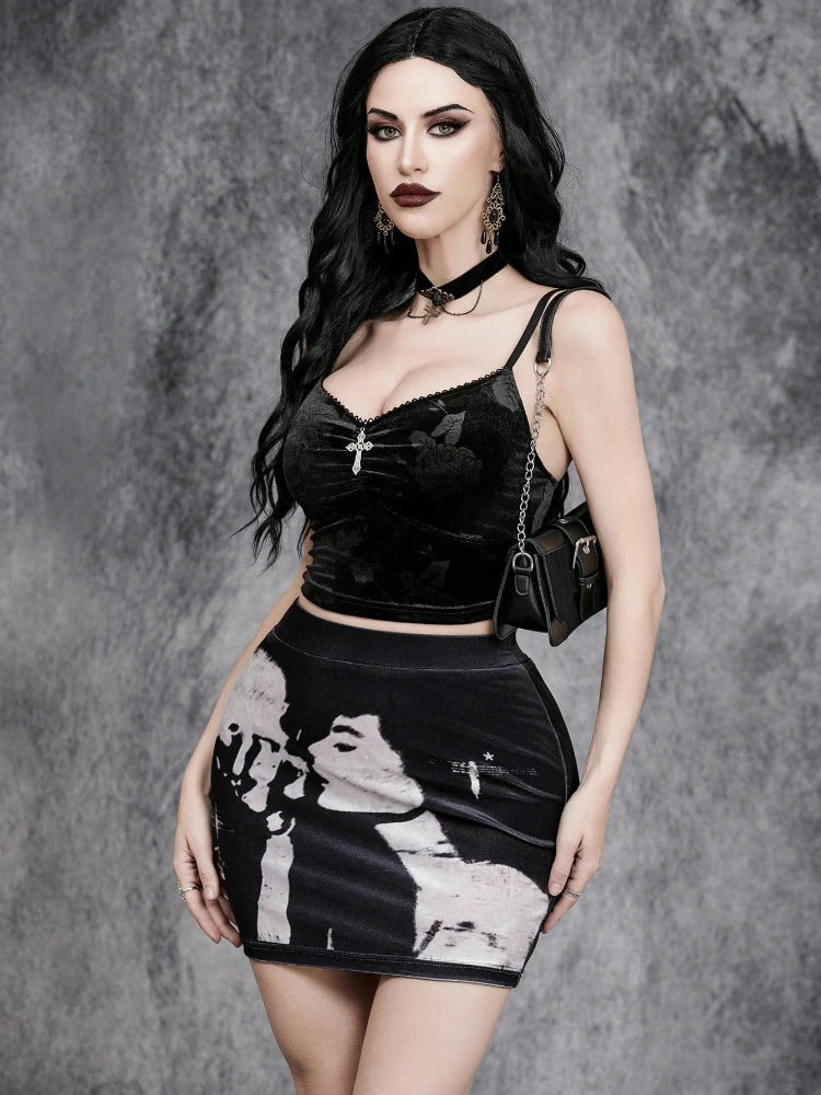 Velvet Cropped Tank