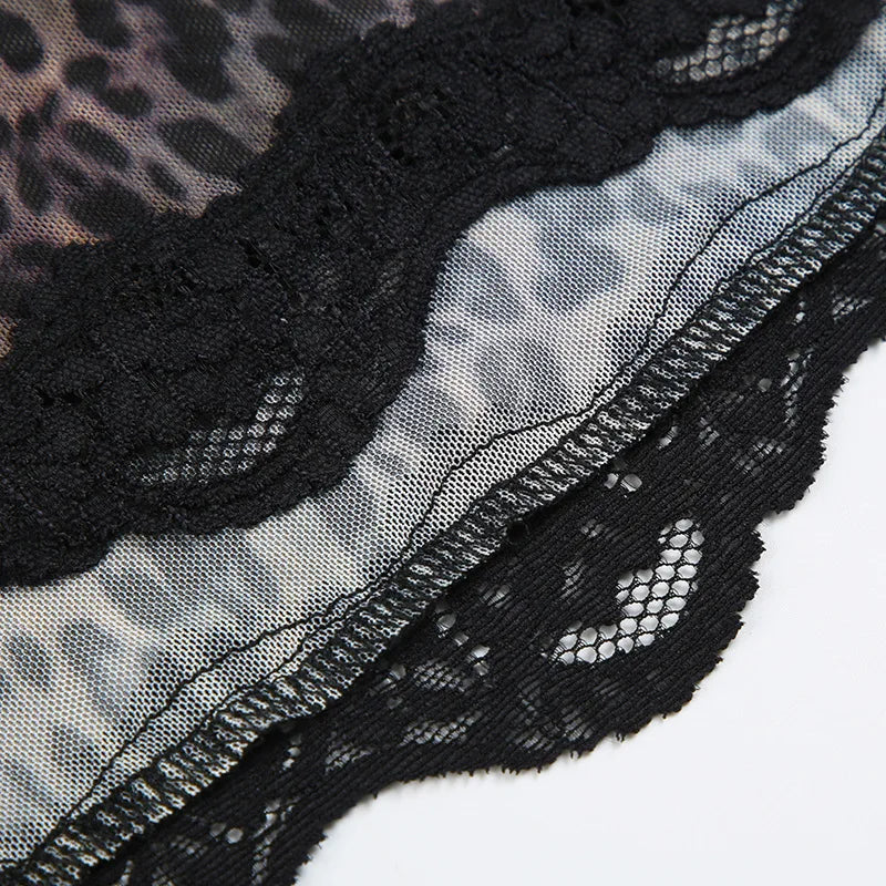 Lace Leopard Skirt