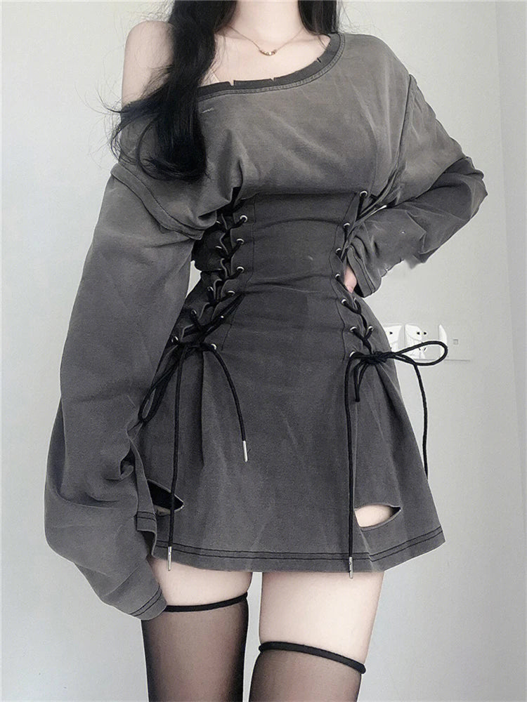 Washed Corset Dress