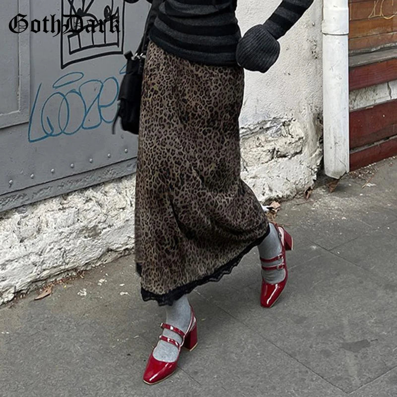 Lace Leopard Skirt