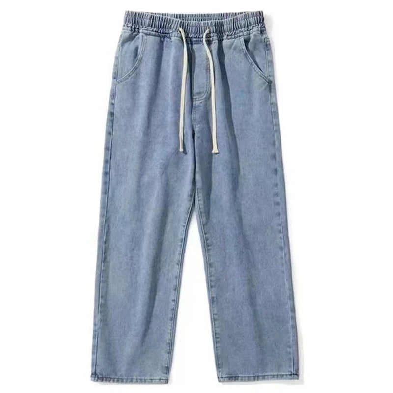 Boyfriend Fit Loose Denim Pants