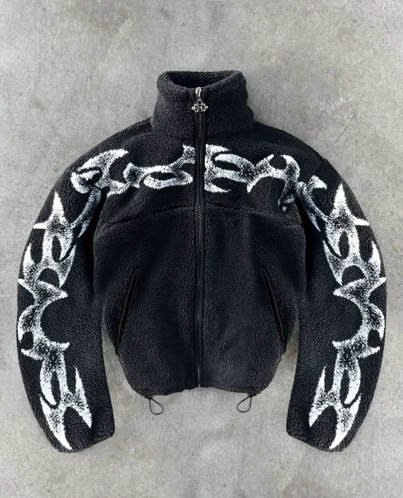 Black Neo-Tribal Jacket / Sweatshirt