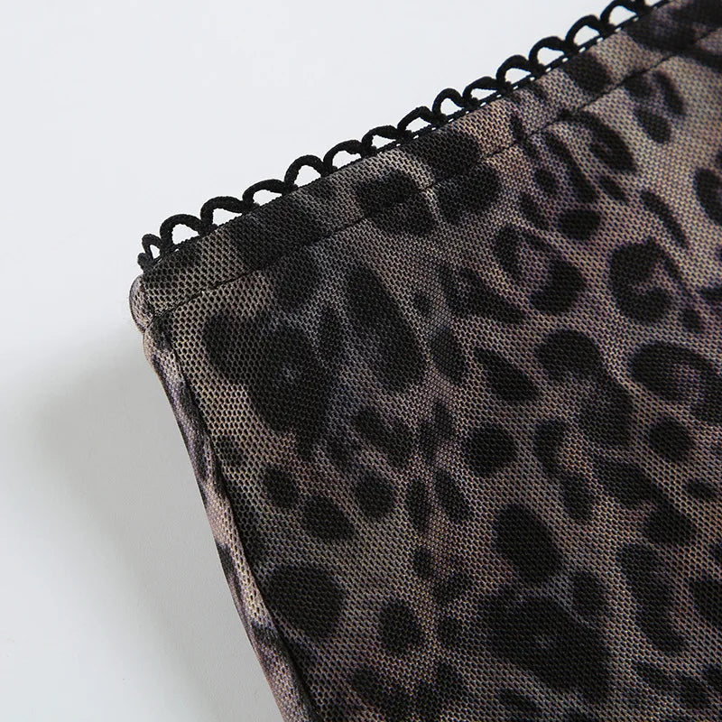 Lace Leopard Skirt