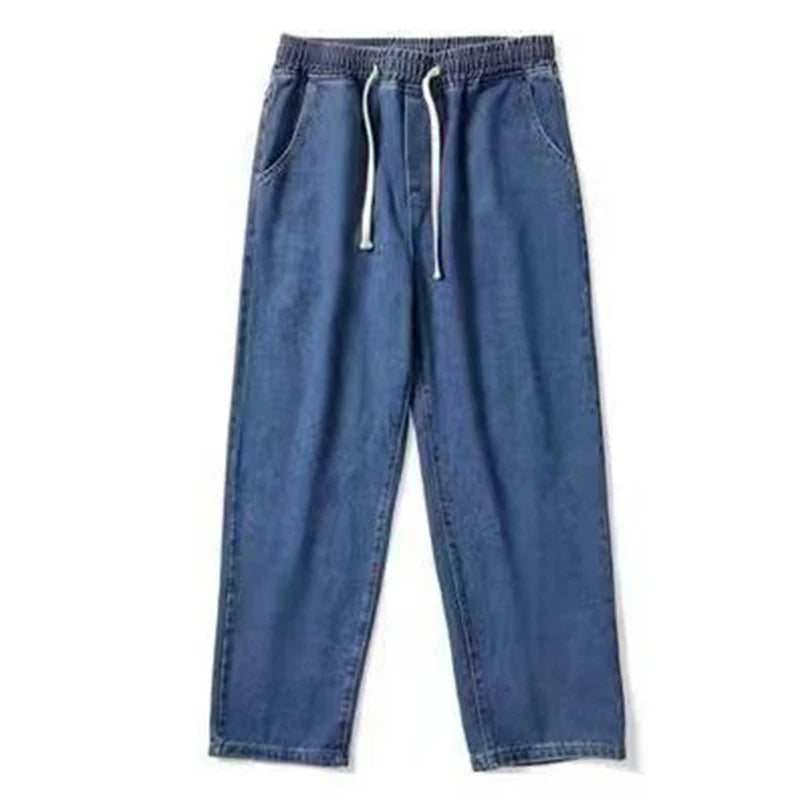 Boyfriend Fit Loose Denim Pants
